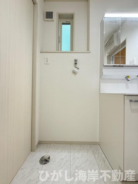 茅ヶ崎市今宿　新築戸建　全8棟のランドリースペース|洗濯機置場
