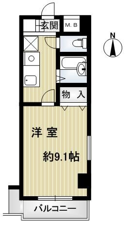 アンピール伏見桃山の間取り