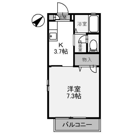 【間取り】 | レオン B棟