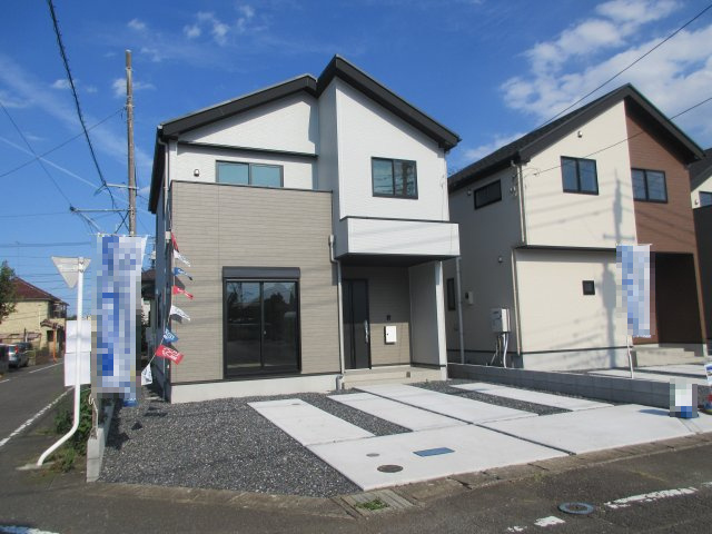 青梅市新町7丁目　新築戸建全3棟の外観|角地につき開放感があります♪