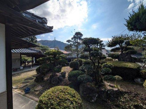 岡山市北区御津宇垣　中古住宅の庭|現地（2024年11月）撮影