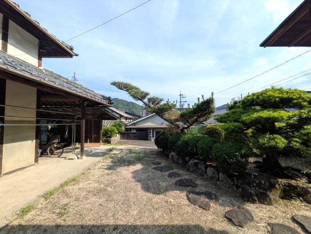 岡山市北区御津宇垣　中古住宅の庭|現地（2026年6月）撮影
