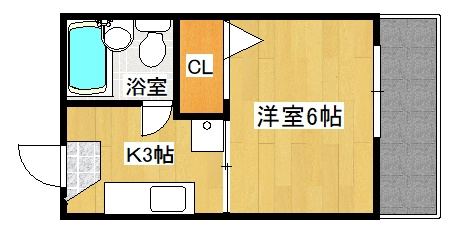 タウニー泉2の間取り