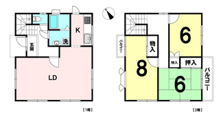 【間取り】 | 守山市立田町　中古戸建