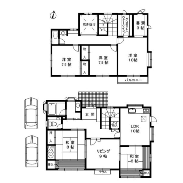 高野台3丁目貸し戸建の間取り