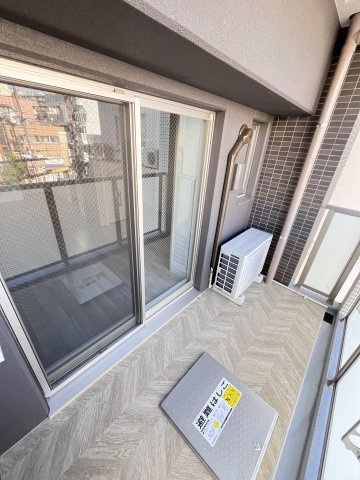 大阪市都島区都島本通３丁目の賃貸マンションのバルコニー
