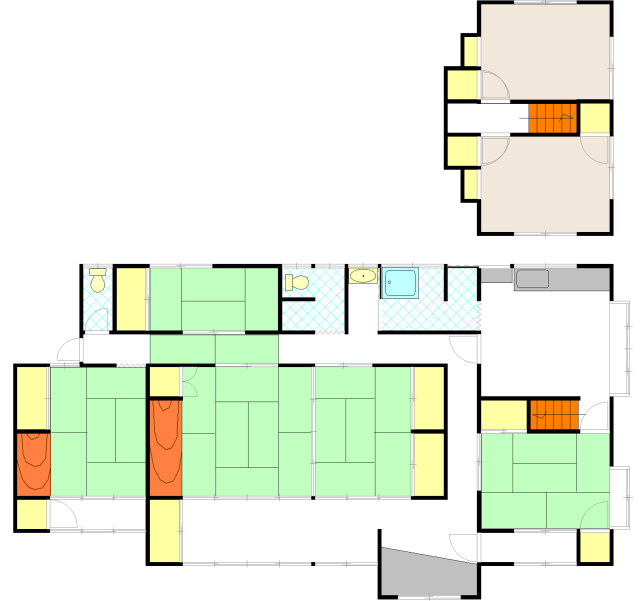 下小鯖中古住宅の間取り