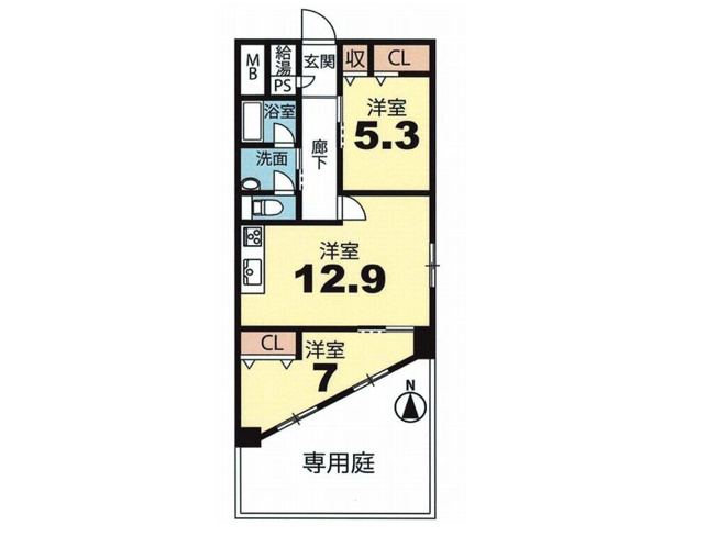 【間取り】 | 山科ハイツ