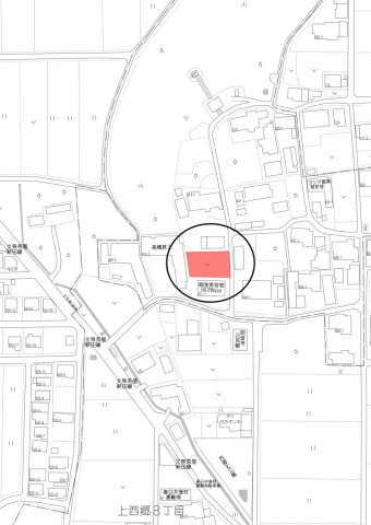 土地　上西郷の地図