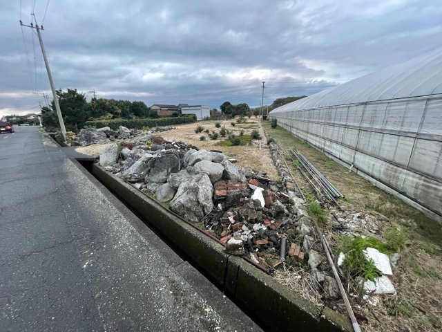 久留米市田主丸町上原の売地の外観