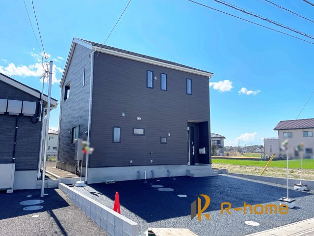 常総市若宮戸第1　新築戸建て　1号棟の外観|ご予約を頂ければ、『平日』はもちろん『早朝』や『夜間』もご見学可能です♪お気軽にお申し付けください♪