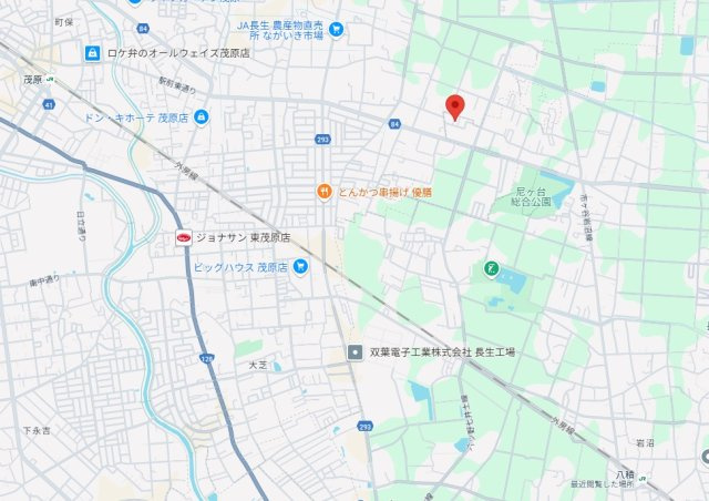 長生郡長生村本郷・売地の地図|JR外房線「茂原」駅から車で10分＆「八積」駅から車で7分♪