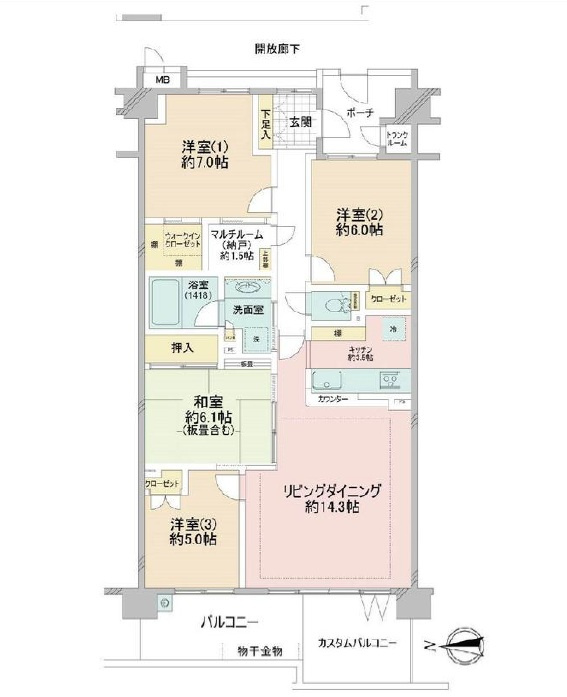 プレイシアの間取り