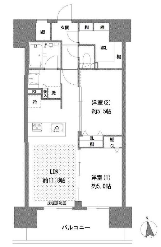 プライマル八王子横山町の間取り