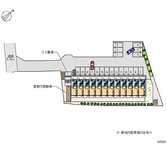 レオパレスボヌールドゥマンの区画図|画像4