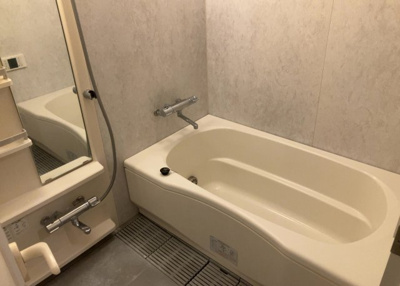 【浴室】 | キャッスルマンション相模が丘 | 入浴時の快適さも大事なことですが、綺麗な状態を維持できなければ気持ちよく入浴できません。毎日の掃除が楽という点は大事なポイントになります！カビが生えにくく掃除がしやすい、壁や浴槽を選ぶといいでしょう。