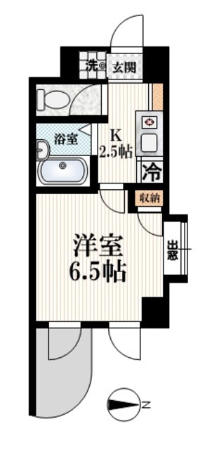 サン・グリーンの間取り|【間取り】　角部屋２面採光