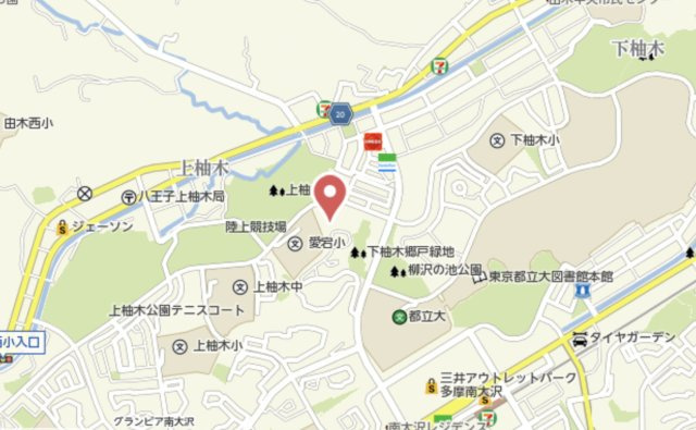 祝　成約済み　多摩ニュータウン南大沢学園一番街　９号棟　八王子市　中古マンションの地図|～仲介手数料無料☆八王子ひなた不動産～多摩ニュータウン南大沢学園一番街　９号棟
