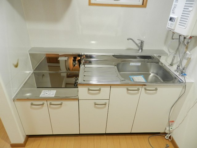 コーポドリーム２の洗面所|スペースが確保できる洗面所です