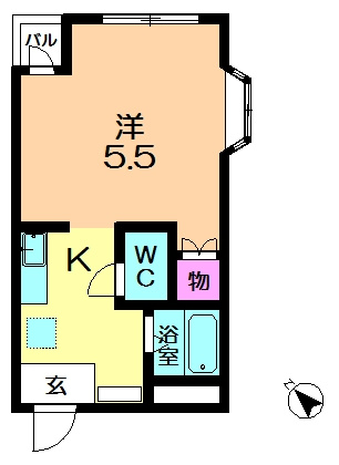 【間取り】 | ルミエール1号館