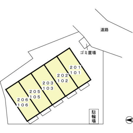 ディアコートの区画図