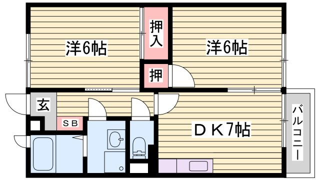 シャルマンＫの間取り
