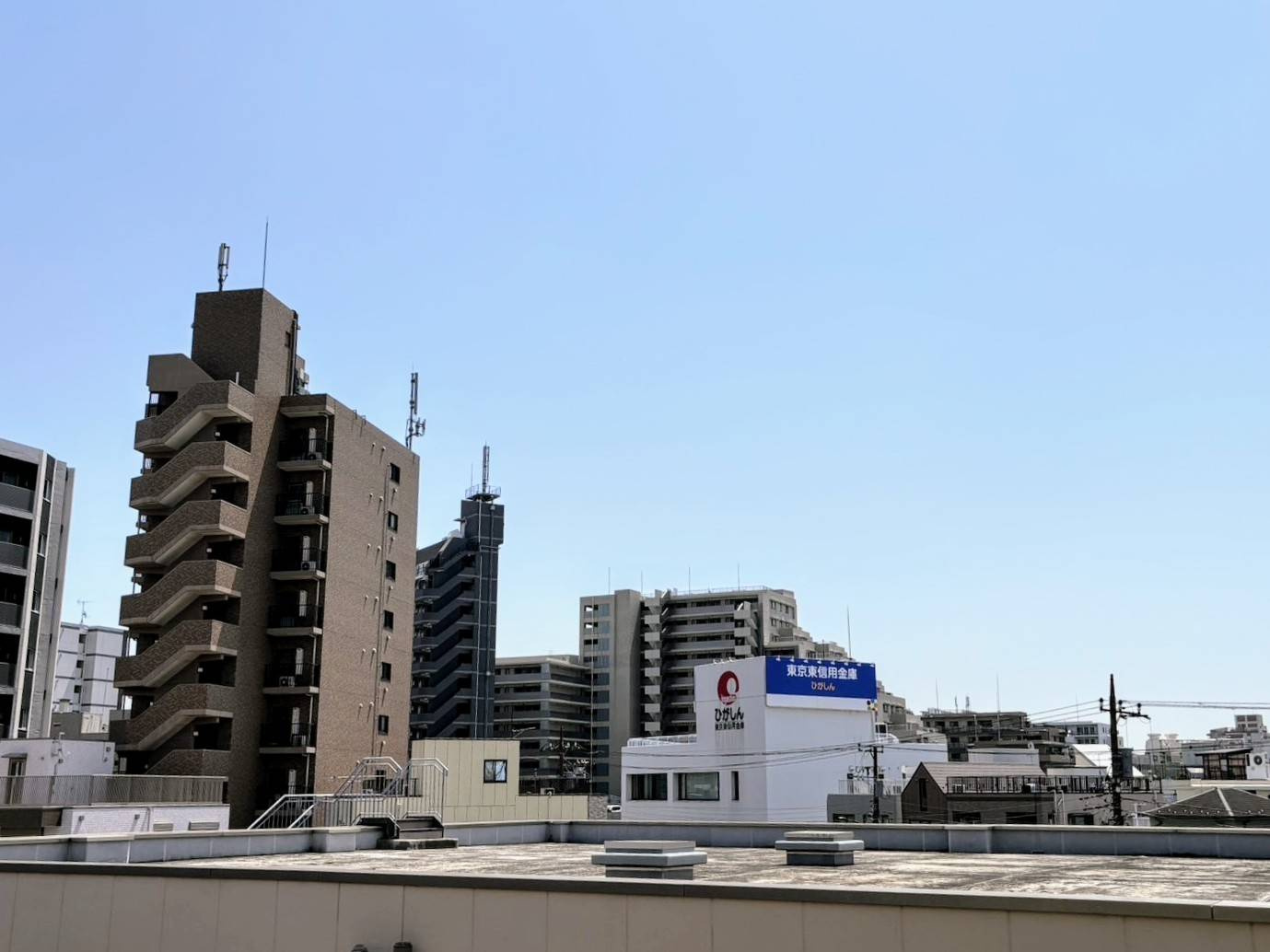 アルコード曳舟ココンの展望|南向きで前面棟がない為陽当たり眺望良好です♪