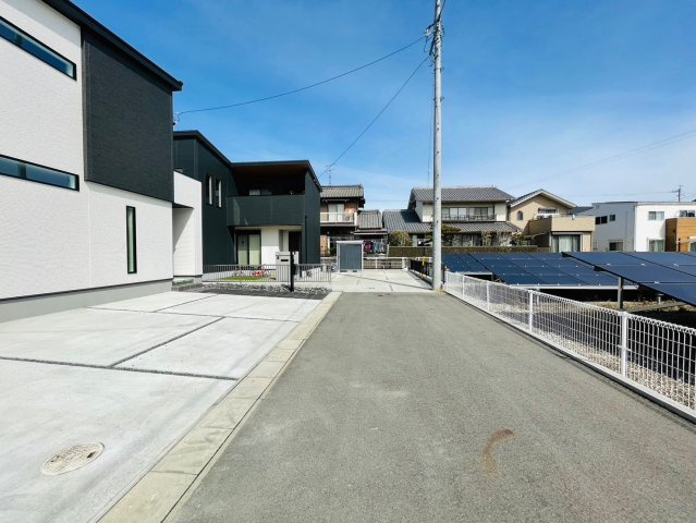 新築戸建　羽島郡笠松町田代　全2区画分譲の前面道路含む現地写真|■前面道路　■ヤマダ不動産　株式会社リライフ　
■夢のマイホーム購入をフルサポートします！