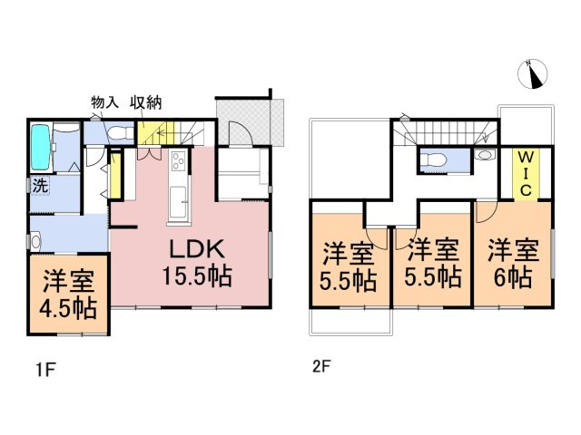 新築戸建　羽島郡笠松町田代　全2区画分譲の間取り|■1号棟　■ヤマダ不動産　株式会社リライフ　
■夢のマイホーム購入をフルサポートします！