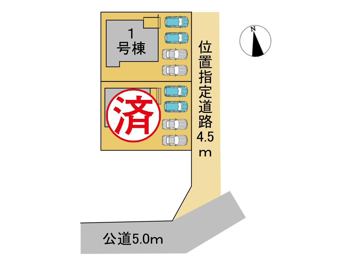 新築戸建　羽島郡笠松町田代　全2区画分譲の区画図|■区画図
■YAMADA電機の　ヤマダ不動産　株式会社リライフ　
いつでもお問合わせ下さい。