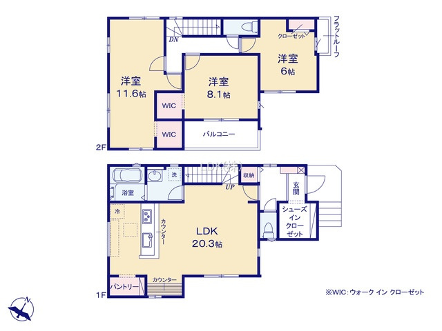 【間取り】 | 新築戸建／ふじみ野市北野２丁目（全1棟）