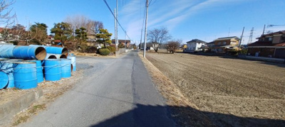 【前面道路含む現地写真】 | 熊谷市中奈良 480万 土地