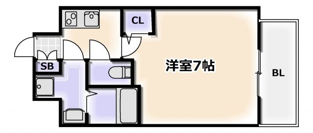 【間取り】 | アドバンス難波ラシュレ
