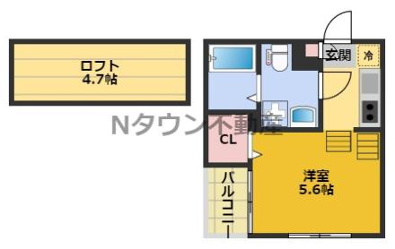 【間取り】 | ハーモニーテラス志賀町Ⅵ | 間取りです。