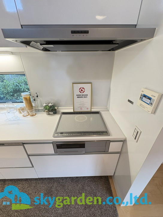 藤沢市鵠沼桜が岡　未入居戸建　全3棟3号棟のキッチン