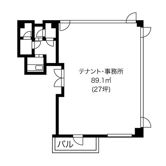 【間取り】 | オフィス・クロンド・ビル【　名古屋の貸事務所・貸オフィス　】