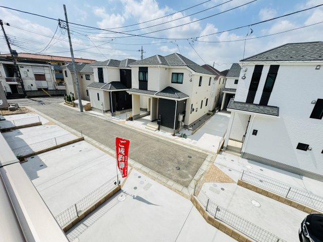 葛飾区西水元３丁目新築戸建【幸田小学校：5分】の展望|バルコニーより道路側眺望