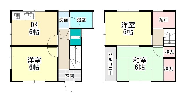 王寺町元町戸建の間取り