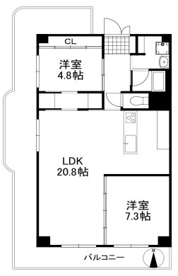 【間取り】 | パレス茨木