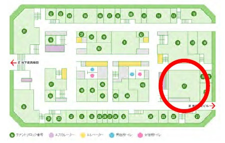大阪駅前第1ビルの区画図
