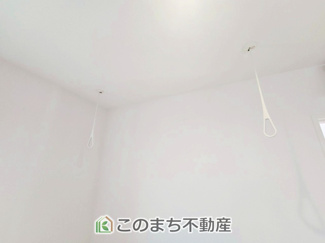 【設備】 | リナージュ那須塩原市下永田5丁目24-1期　5号棟 | 雨でも安心！室内物干しも標準装備です♪

