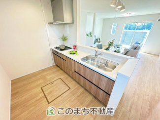 【キッチン】 | リナージュ那須塩原市下永田5丁目24-1期　5号棟 | 