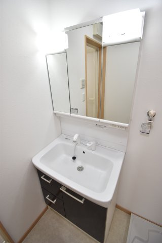 安立１丁目貸家の独立洗面台