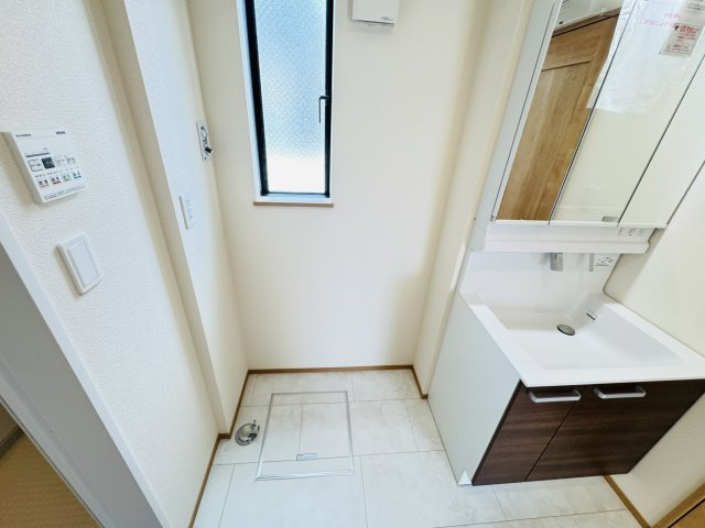 【ランドリースペース】 | 葛飾区西水元３丁目新築戸建【幸田小学校：5分】 | 洗濯機置き場