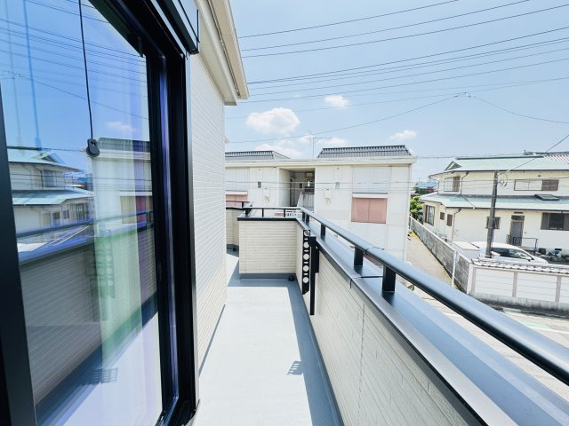 【バルコニー】 | 葛飾区西水元３丁目新築戸建【幸田小学校：5分】 | 寝室前南向きバルコニー・日当たり良好♪