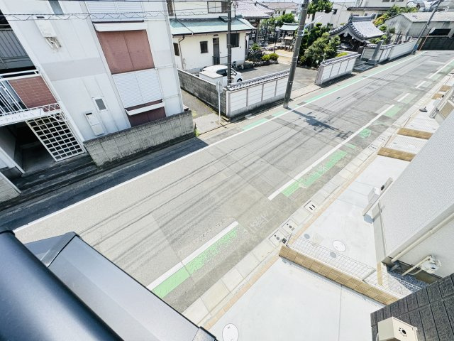 【バルコニー】 | 葛飾区西水元３丁目新築戸建【幸田小学校：5分】 | バルコニーより道路側眺望