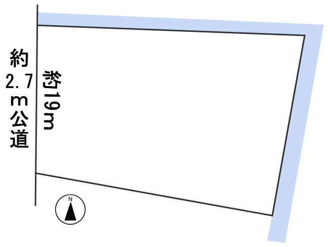 ６４６５３　岐阜市岩崎土地の区画図