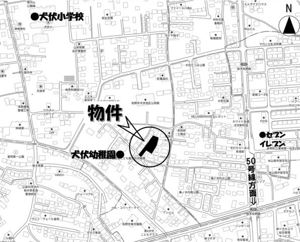 佐野市犬伏下町の地図