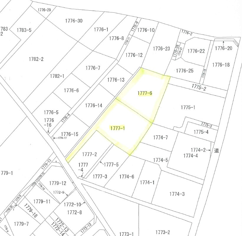 佐野市犬伏下町の土地図