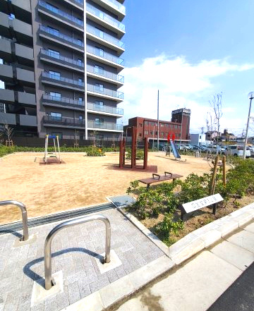 若江岩田パークマンションB棟の周辺|瓜生堂第三公園